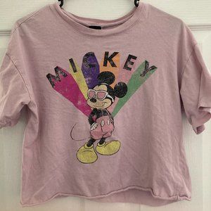 graphic lavender mickey tee